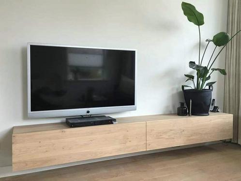Tv kast op maat, tv-meubel maatwerk meubelen eiken ladekast, Huis en Inrichting, Kasten | Televisiemeubels, Nieuw, Minder dan 100 cm