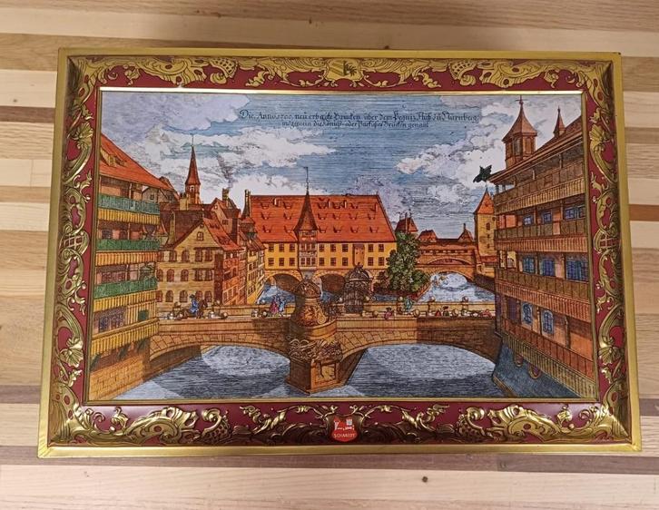 Vintage blik E. Otto Schmidt Nürnberger - Lebkuchen, Verzamelen, Blikken, Ophalen of Verzenden