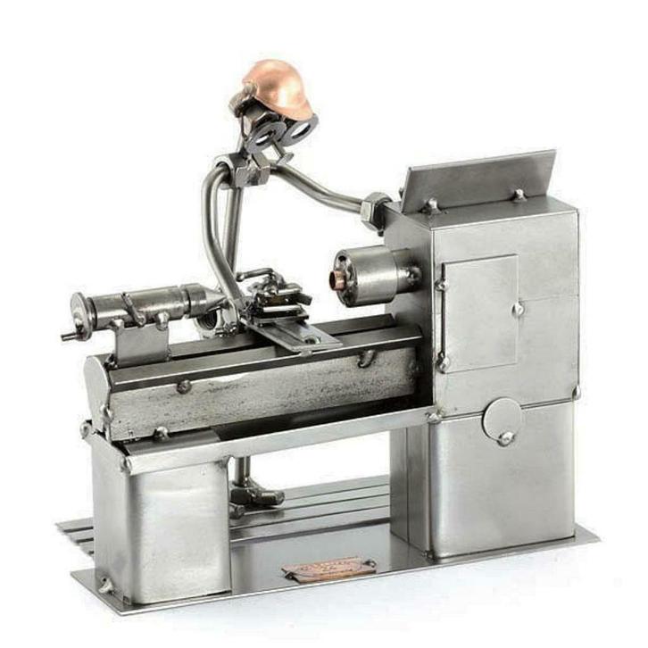 Metaalbewerker - steelman, draaier, metaal, ijzer, draaibank, Verzamelen, Beelden en Beeldjes, Ophalen of Verzenden