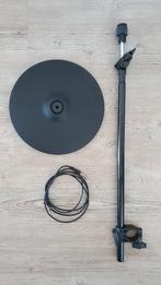 Roland CY-12C Crash Cymbal | MDY Houder TD-17 | Drumstel, Gebruikt, Drums of Percussie, Ophalen of Verzenden, Roland Central Europe NV, Houtstraat 3, B-2260 Westerlo