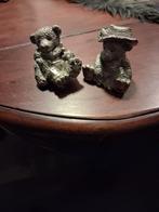 Twee schattige tinnen beertjes, Antiek en Kunst, Kunst | Beelden en Houtsnijwerken, Ophalen