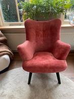 Moderne oor fauteuil (warm rood), Ophalen, Zo goed als nieuw, 75 tot 100 cm, 50 tot 75 cm