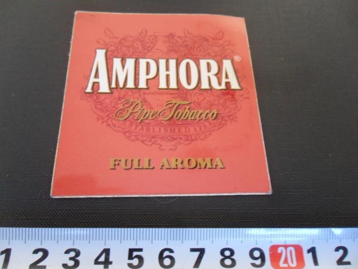 sticker pijp tabak AMPHORA pipe tobacco, Verzamelen, Stickers, Zo goed als nieuw, Ophalen