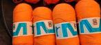4 BOLLEN BROCANTE ORANJE 3 SUISSES KATOEN EN HAAKpatroonBLAD, Ophalen of Verzenden, Nieuw, Breien of Haken, Wol of Garen