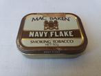 mac baren navy flake smoking tobaco blik, Verzamelen, Blikken, Ophalen of Verzenden, Gebruikt, Overige, Overige merken