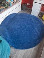 Vloerkleed rond 195 cm van Ikea donkerblauw., Huis en Inrichting, Stoffering | Tapijten en Kleden, Gebruikt, Blauw, 150 tot 200 cm