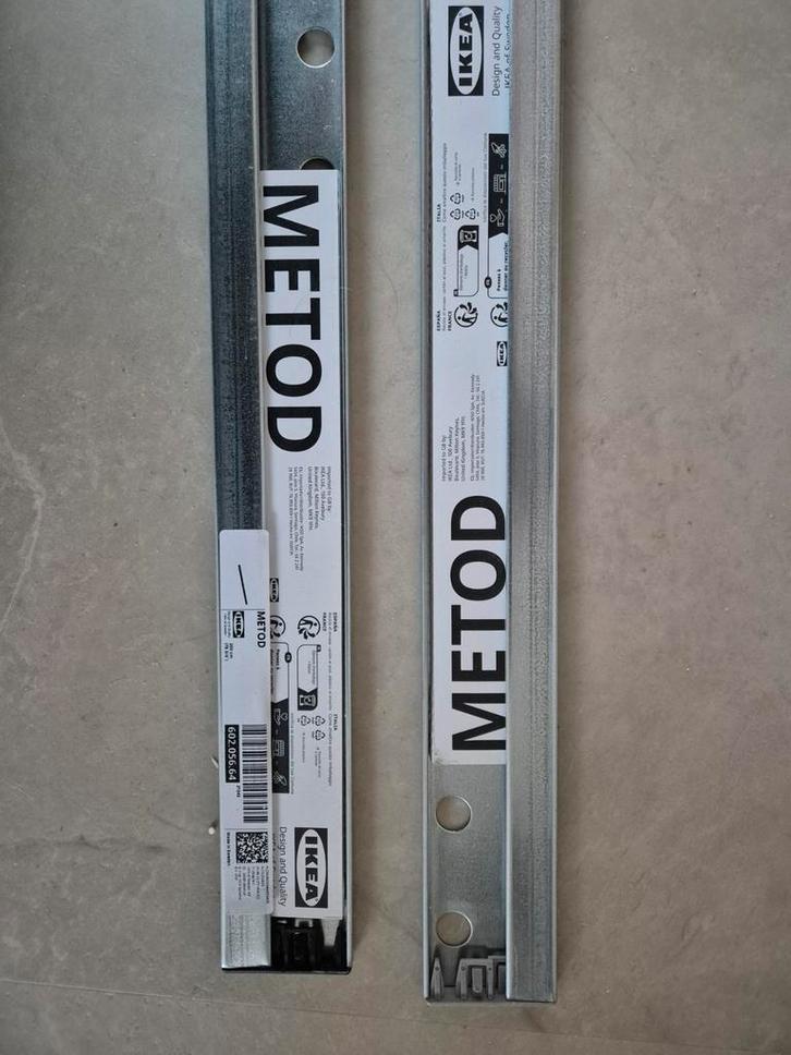 IKEA METOD Ophangrail keuken - 2 stuks 200cm, Huis en Inrichting, Keuken | Keukenelementen, Zo goed als nieuw, Minder dan 100 cm