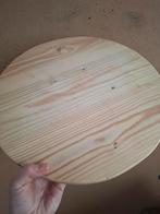 7 stuks ronde Houten Plateau - 38cm, Ophalen, Minder dan 50 cm, Gebruikt, Rond