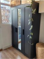 3x Brimnes Kledingkast 3 deurs spiegel wardrobe Ikea zwart, Ophalen, 50 tot 100 cm, Zo goed als nieuw, 150 tot 200 cm