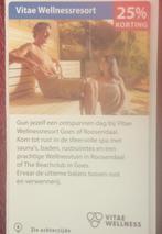 Vitae Wellnessresorts Goes of Roosendaal Voordeelbon, Tickets en Kaartjes, Drie personen of meer, Kortingsbon, Spa of Sauna