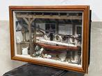 Prachtige grote kijkkast diorama boot, Ophalen, Zo goed als nieuw, Nvt, Nvt