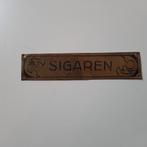 Messing plaatje Sigaren, Ophalen of Verzenden, Gebruikt, Overige typen