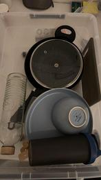 Keukenuitrusting: Pannen, Potten, Borden, Glazen, Huis en Inrichting, Keuken | Keukenbenodigdheden, Ophalen, Gebruikt