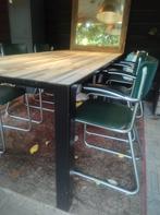 Eettafel steigerhout look, Huis en Inrichting, Ophalen, Gebruikt