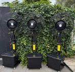 Terras koeling / ventilator met water, Ophalen