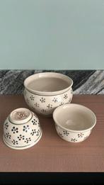 Bunzlau bloempot en kommen, Ophalen, Aardewerk, Overige stijlen, Kom(men)