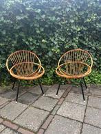 Retro Rotan Stoeltjes - Set van 2, Ophalen, Gebruikt, Twee, Bruin