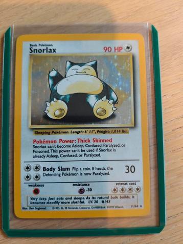 Snorlax Jungle Holo Error card beschikbaar voor biedingen