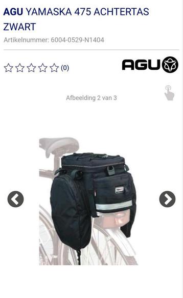 Fietstas agu yamaska 475 kf rack pack bagagedrager fiets tas beschikbaar voor biedingen
