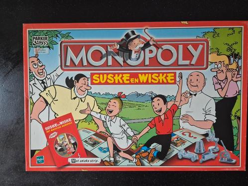 Monopoly, Suske en Wiske (2001) compleet mét strip, Hobby en Vrije tijd, Gezelschapsspellen | Bordspellen, Zo goed als nieuw, Ophalen