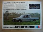 Isuzu KB Sportscab Pick-Up Brochure ca 1986 – Pickup Pick up, Ophalen, Zo goed als nieuw, Overige merken, Isuzu