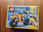 Lego creator 3 in 1 Sunset straatmotor (31059), Ophalen of Verzenden, Zo goed als nieuw, Complete set, Lego