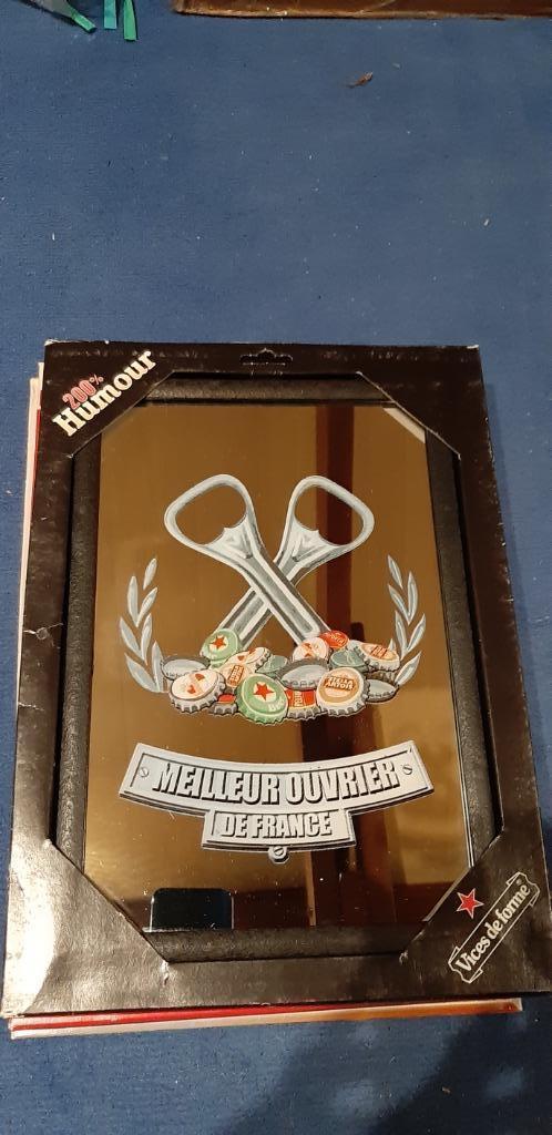 Kader met reclame spiegel bier, Verzamelen, Biermerken, Nieuw, Reclamebord, Plaat of Schild, Overige merken, Ophalen of Verzenden