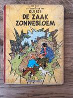 Kuifje - De Zaak Zonnebloem - 1956 - Rood Linnen, Eén stripboek, Ophalen of Verzenden, Gelezen