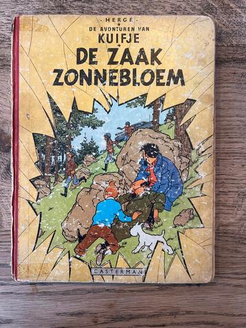 Kuifje - De Zaak Zonnebloem - 1956 - Rood Linnen beschikbaar voor biedingen