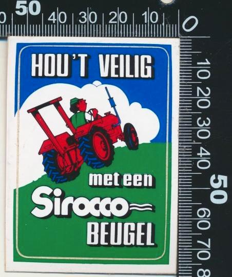 Sticker: Sirocco Beugel - Hou het veilig (2), Verzamelen, Stickers, Zo goed als nieuw, Bedrijf of Vereniging, Verzenden