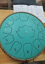 Tongue drum bijna 31 Cm GROOT Mintgroen 13 klanken NIEUW, Muziek en Instrumenten, Verzenden, Nieuw, Melodische percussie