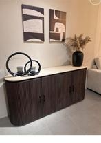 Travertin Dressoir - stijlvol & uniek! In het bruin of crème, Huis en Inrichting, Kasten | Dressoirs, Overige materialen, 150 tot 200 cm