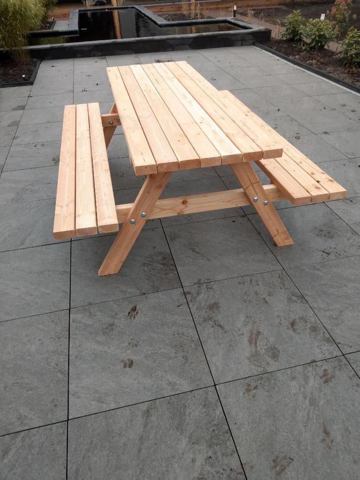 Douglas picknicktafel nieuw, Tuin en Terras, Picknicktafels, Nieuw, Rechthoekig, Hout, Ophalen of Verzenden