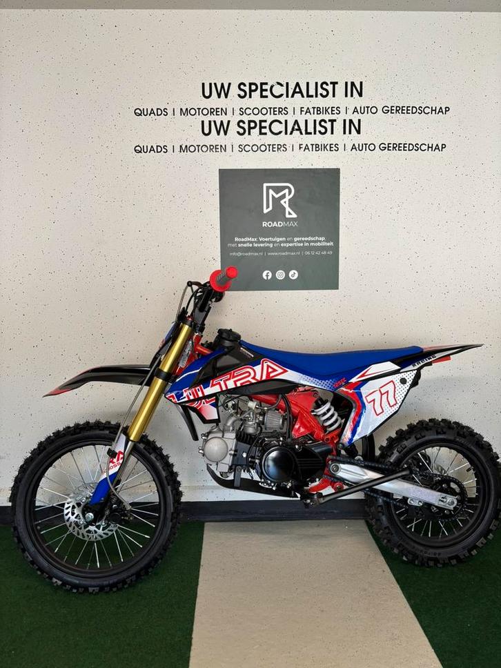 🚀Nieuw🚀Crosser Pitbike Crossmotor 125cc 11PK Schakel 90kmh, Fietsen en Brommers, Minibikes, Midibikes en Pitbikes, Nieuw, Pitbike