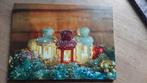 Kerst schilderij met lantaarns, Antiek en Kunst, Ophalen of Verzenden