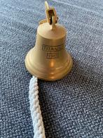 Koperen bel Titanic uit 1912 scheepsbel kroegbel, Ophalen of Verzenden