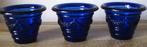 Swag Blauwe Kobalt Bloempotten / Vaasjes, Ophalen of Verzenden