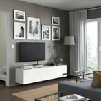 Ikea besta TV meubel 180cm met glasplaat, Huis en Inrichting, Kasten | Televisiemeubels, 150 tot 200 cm, Minder dan 100 cm, 25 tot 50 cm