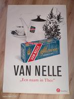 Vintage Van Nelle Thee Affiche, Ophalen of Verzenden, Gebruikt, Rechthoekig Staand, Reclame