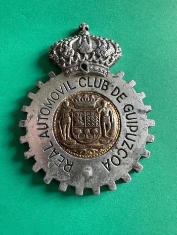 Real Automovil Club De Guipuzcoa Spanje badge bord Oldtimer beschikbaar voor biedingen