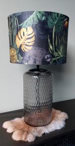 Tafellamp Smoke Glas Botanisch velvet kap Lamp Jungle Nieuw, Huis en Inrichting, Lampen | Tafellampen, Nieuw, Botanisch Jungle Tropisch