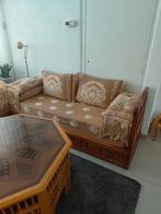 Marokkaanse bankstel met tafels, Ophalen of Verzenden, Gebruikt, Hout, Marokkaans