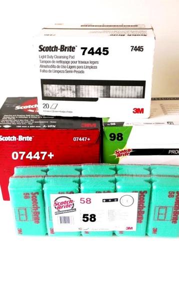 diverse schuur/polijst/ reinigings pads /sponzen Scoth-Brite beschikbaar voor biedingen