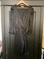 Mooi zwart glans overslagjurk, Sissyboy, maat L, Ophalen, Zwart, Maat 42/44 (L), Sissy-Boy