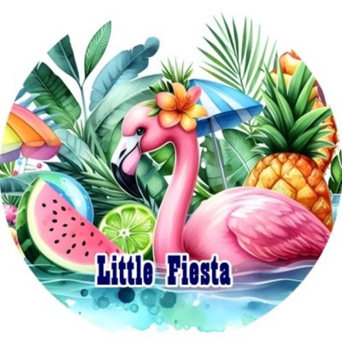 LF4283 icing frosting flamingo 17cm eetbare taart print top, Hobby en Vrije tijd, Taarten en Cupcakes maken, Nieuw, Versiering