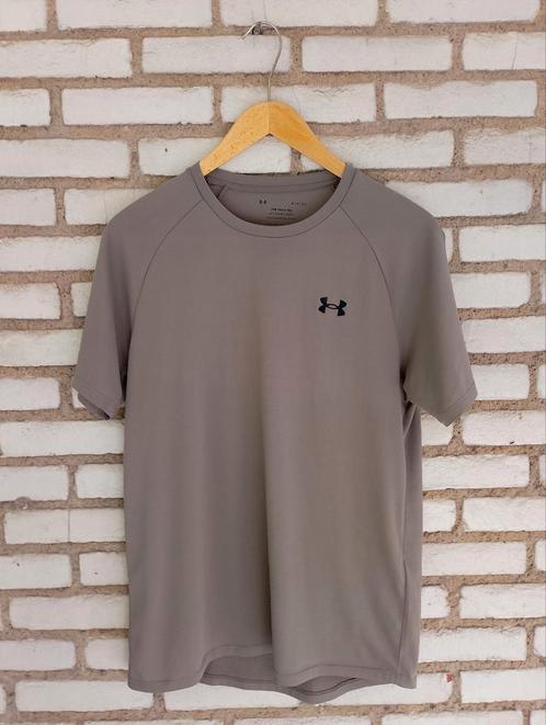 Under Armour Tech Tee - Maat S - Ademend & Comfortabel, Kleding | Heren, T-shirts, Zo goed als nieuw, Grijs, Ophalen of Verzenden
