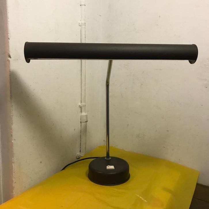 Vintage / Retro bureau lamp met chrome stang., Huis en Inrichting, Lampen | Tafellampen, Minder dan 50 cm, Ophalen of Verzenden