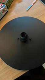 Plafondplaat voor lampenkap of gloeilamp, 25 tot 50 cm, Zwart, Rond, Nieuw