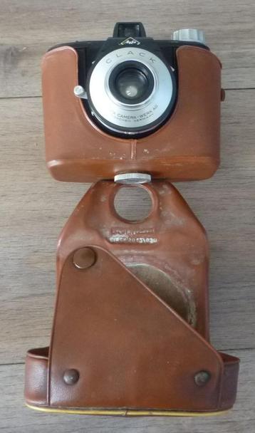 Agfa Clack   leuk oud fototoestelletje met beschermtasje beschikbaar voor biedingen
