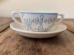Boch Copenhague soepkom met schotel, Antiek en Kunst, Curiosa en Brocante, Ophalen of Verzenden